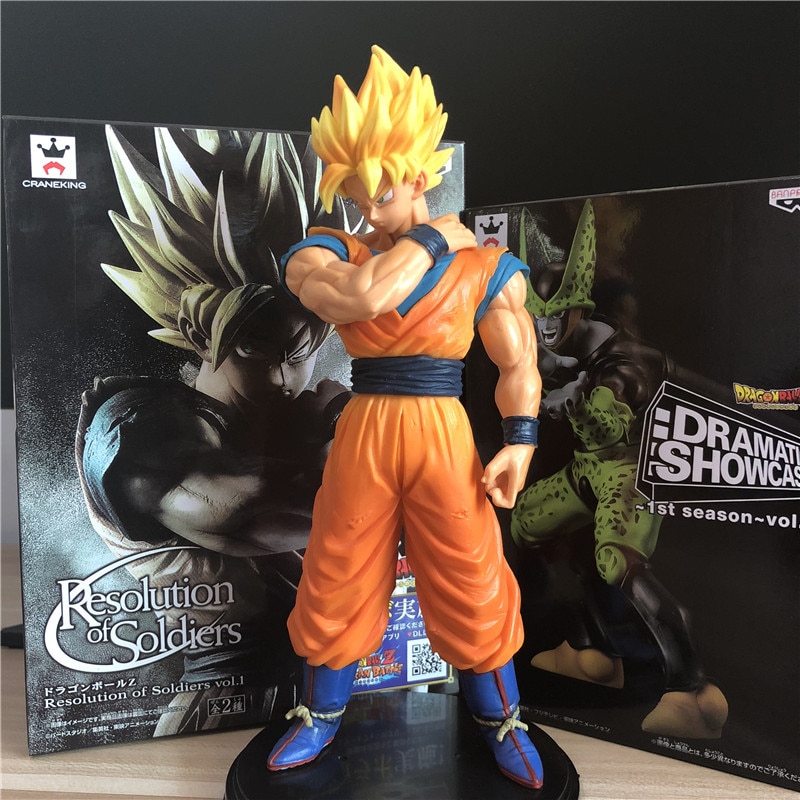 Figurine Dragon Ball Z Goku ou Bardock 22cm en PVC Collection Manga Anime  Statue