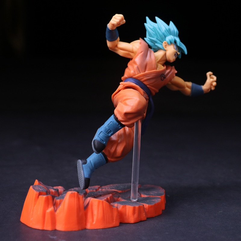 Goku Blue Fighting Pose Figure 15cm