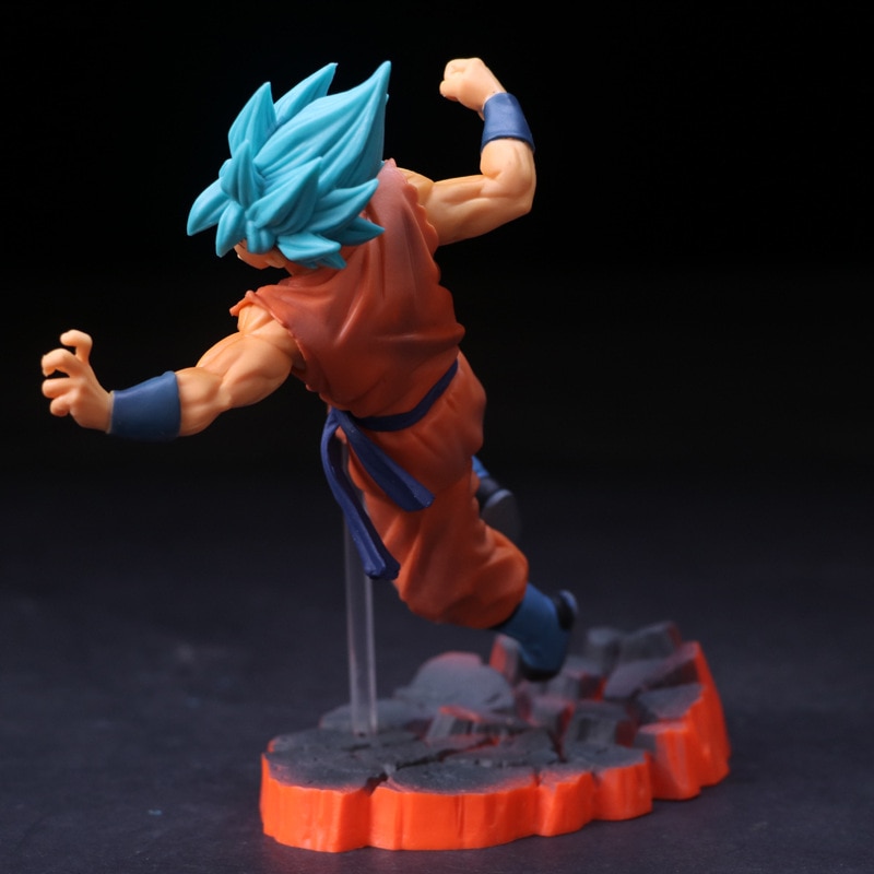 Goku Blue Fighting Pose Figure 15cm