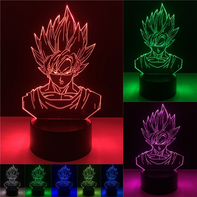 Goku Face Led Table Lamp