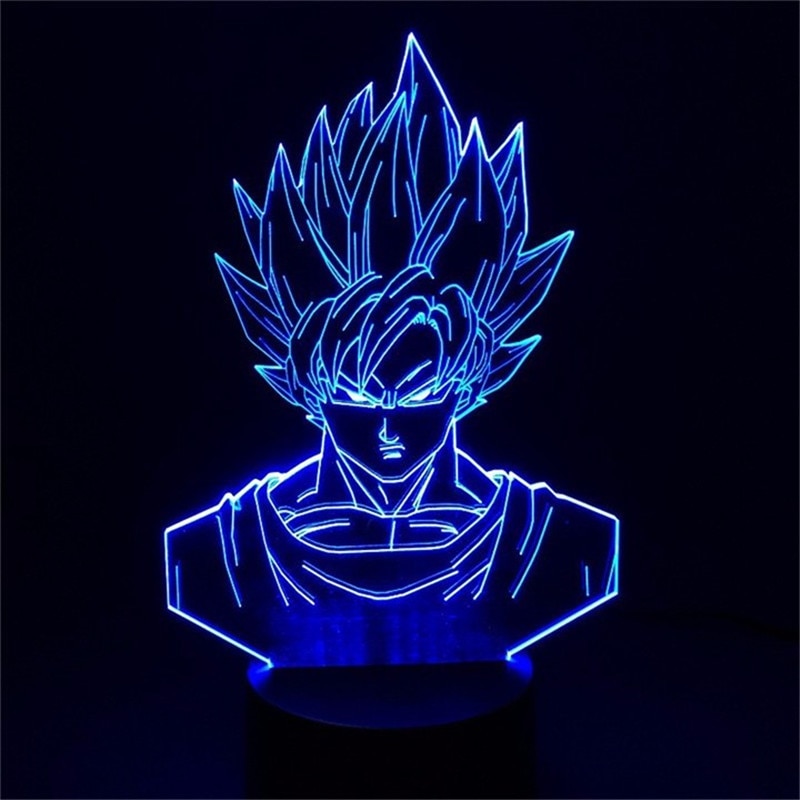 Goku Face Led Table Lamp