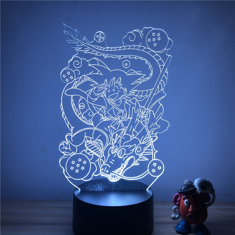 Goku Kid Shenron LED Table Lamp