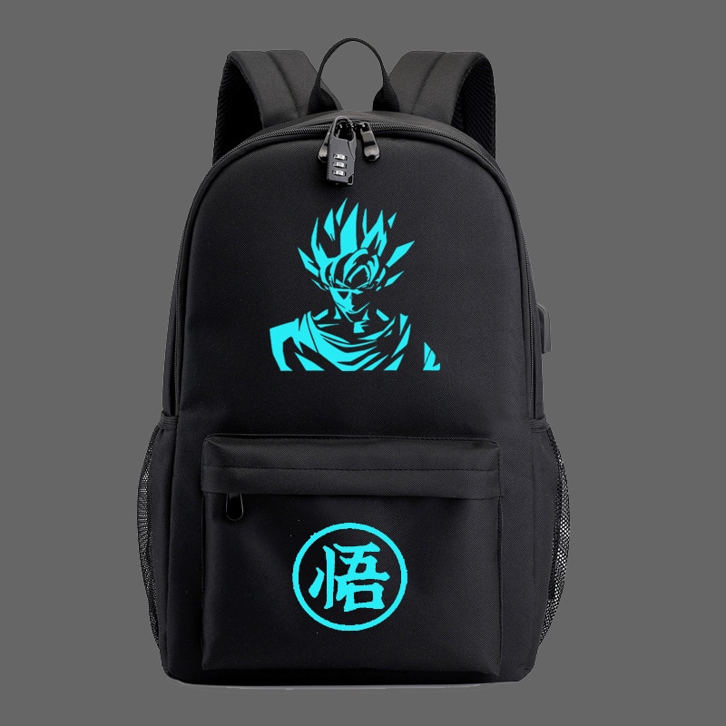 Dragon Ball Z Black Backpacks for Men